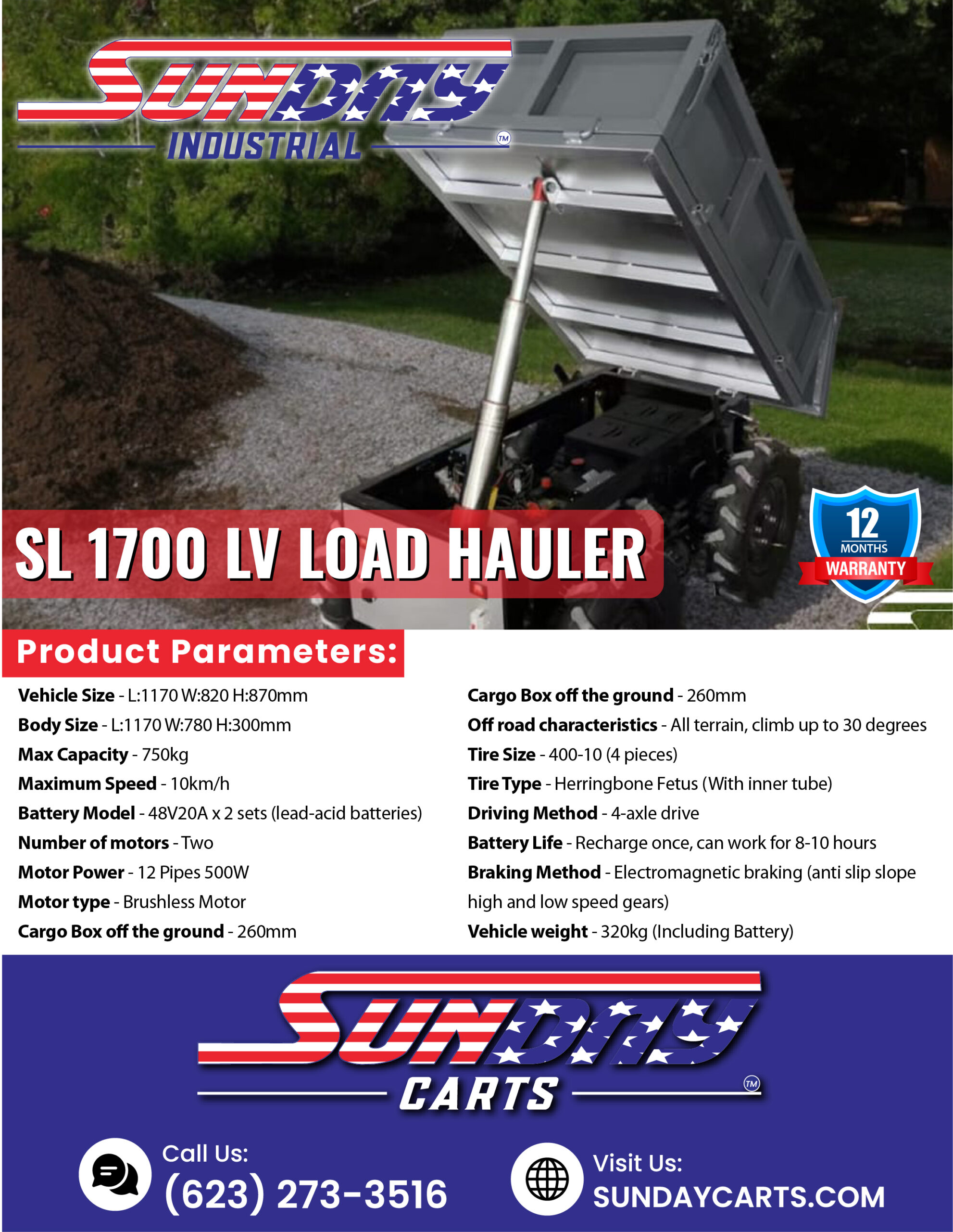 SL 1700 LV Load hauler